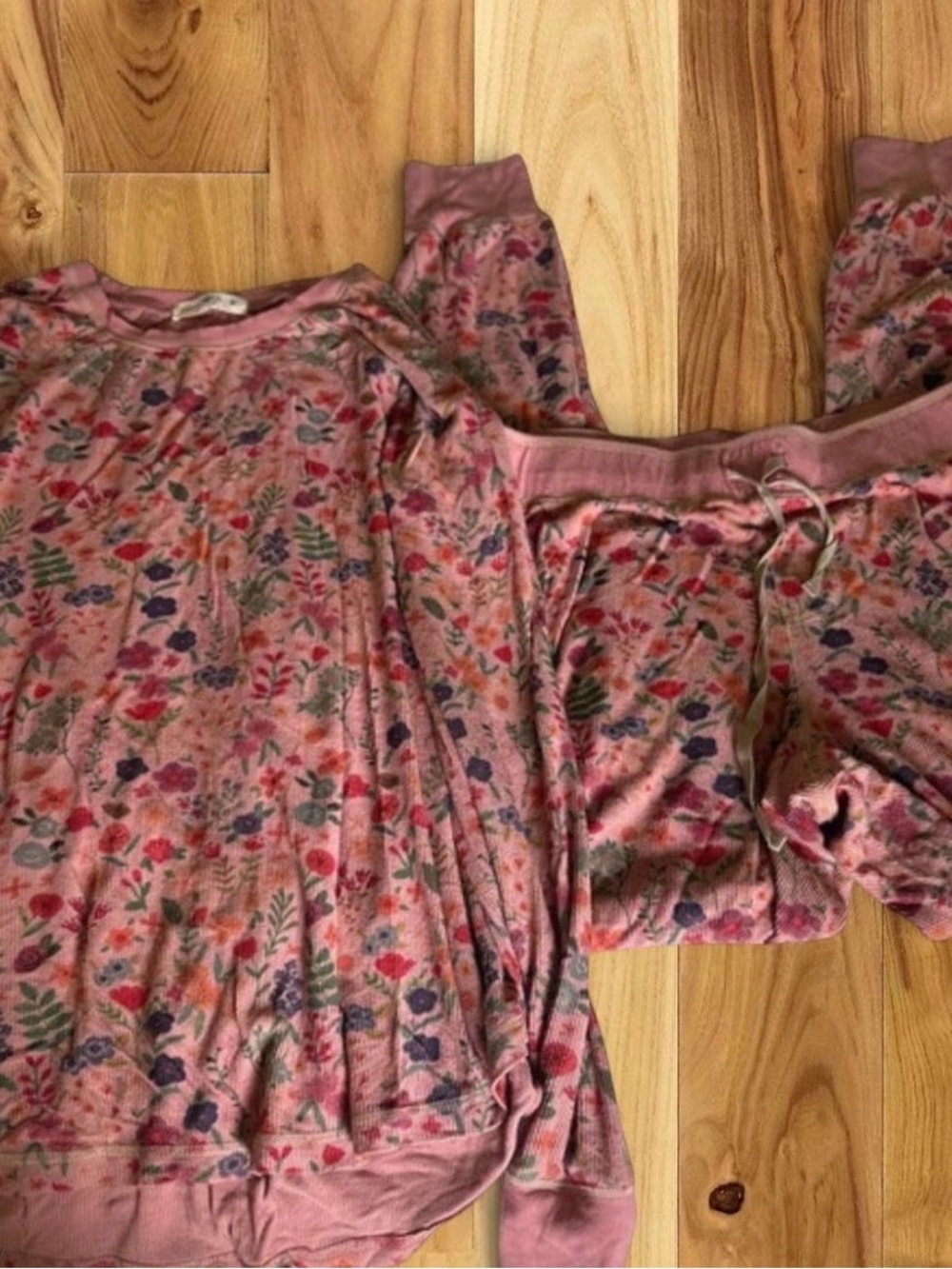 NATURAL LIFE Pink Floral Pajama Set - Long Sleeve Top & Pants